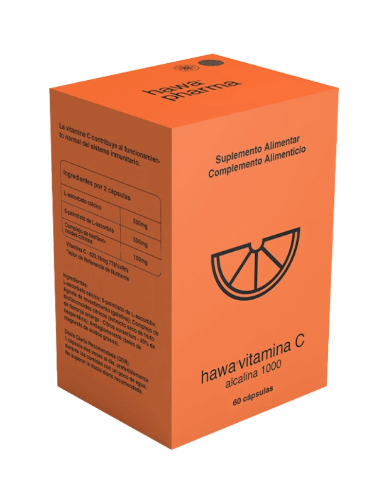 HAWA VITAMINA C ALCALINA 60 CÁPSULAS
